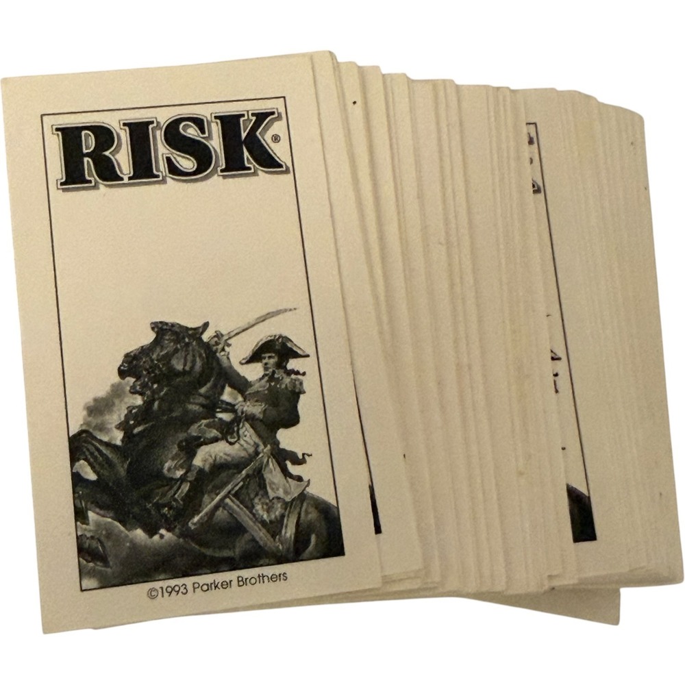 Parker Brothers Risk 1993 Replacement Cards Territory Mission Deck Vintage